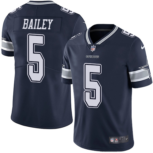 Nike Cowboys #5 Dan Bailey Navy Blue Team Color Men's Stitched NFL Vapor Untouchable Limited Jersey